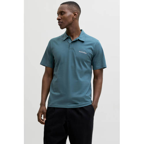 JACK & JONES regular polo blauw afbeelding