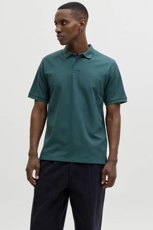 regular polo met textuur petrol