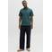 JACK & JONES ESSENTIALS regular polo met textuur petrol