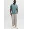 JACK & JONES ESSENTIALS regular polo met textuur turquoise