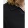 JACK & JONES ESSENTIALS relaxed polo gebreid zwart