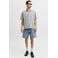 JACK & JONES JEANS INTELLIGENCE relaxed fit denim short - 416 blue denim