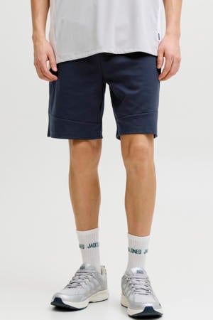 JPSTGORDON regular sweatshort donkerblauw