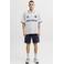 JACK & JONES PANTS STUDIO JPSTGORDON regular sweatshort donkerblauw