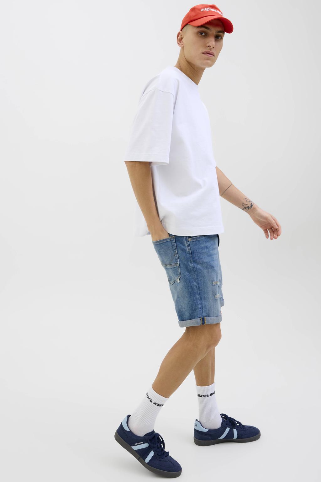 JACK & JONES JEANS INTELLIGENCE JJIRICK JJFOX denim regular short blue denim