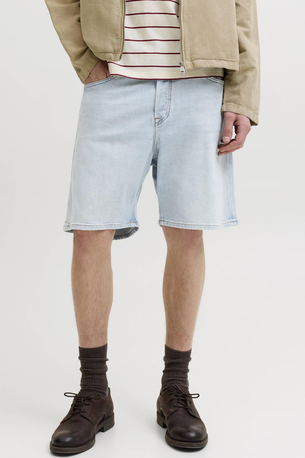 JACK & JONES JEANS INTELLIGENCE JJITONY JJORIGINAL relaxed short light blue denim