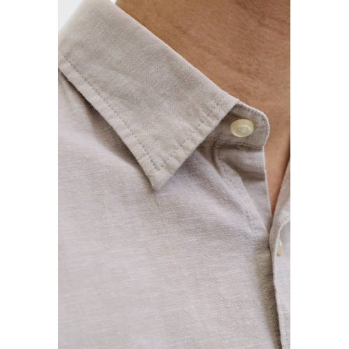 JACK & JONES ESSENTIALS regular casual overhemd beige afbeelding