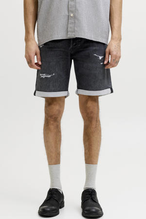 JJIRICK JJICON regular short black denim