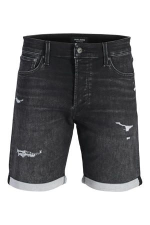 JJIRICK JJICON regular short black denim