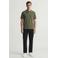 JACK & JONES ESSENTIALS regular polo gebreid donkergroen