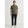 JACK & JONES ESSENTIALS regular polo gebreid donkergroen