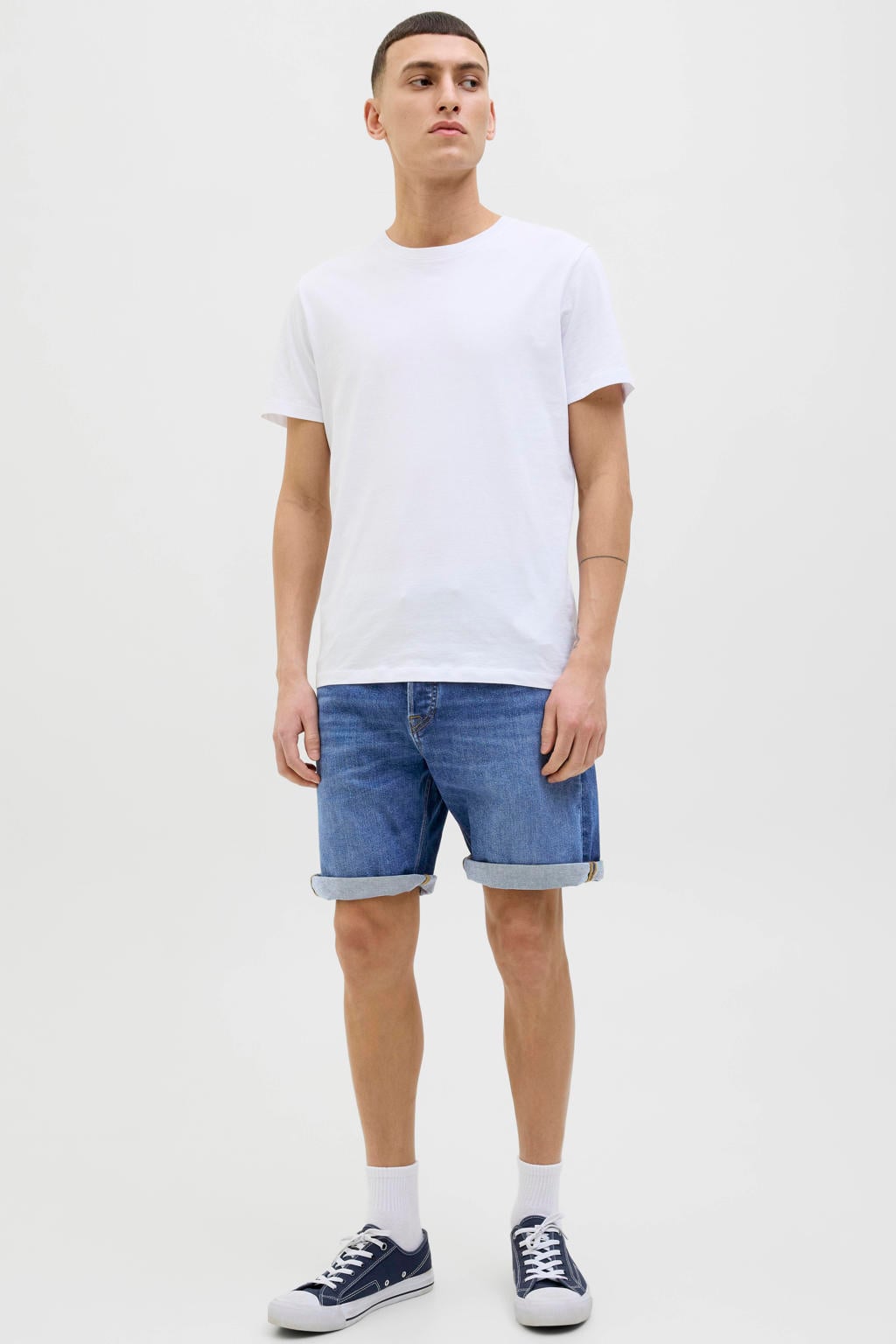 JACK & JONES JEANS INTELLIGENCE JJIRICK JJIORIGINAL denim regular short blue denim