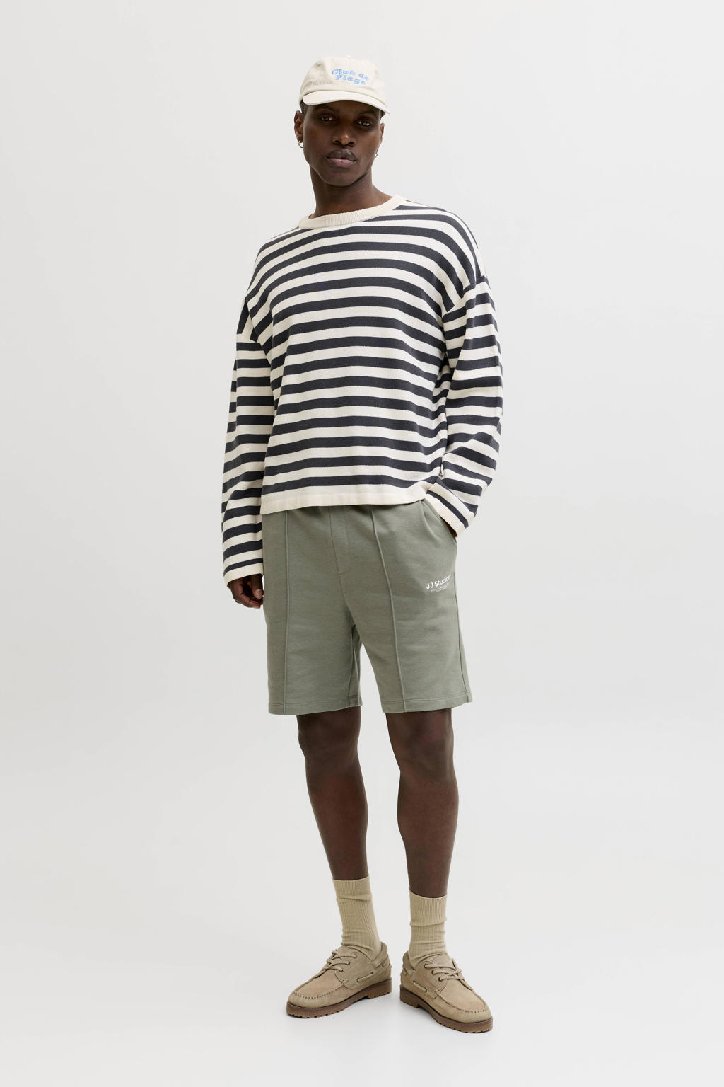 JACK & JONES PANTS STUDIO JPSTKANE relaxed sweatshort groen