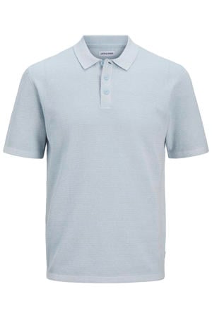 regular polo gebreid lichtblauw
