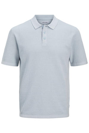 regular polo gebreid lichtblauw