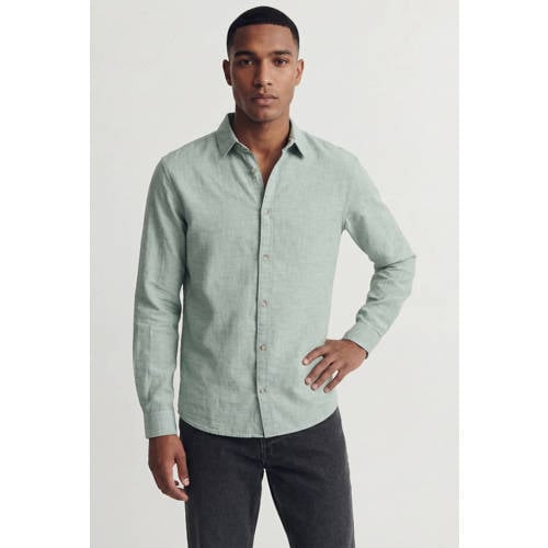 JACK & JONES ESSENTIALS regular casual overhemd groen afbeelding