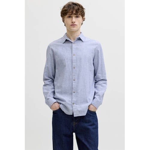 JACK & JONES ESSENTIALS regular casual overhemd blauw afbeelding