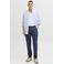 JACK & JONES PANTS STUDIO JPSTACE tapered chino met linnen donkerblauw