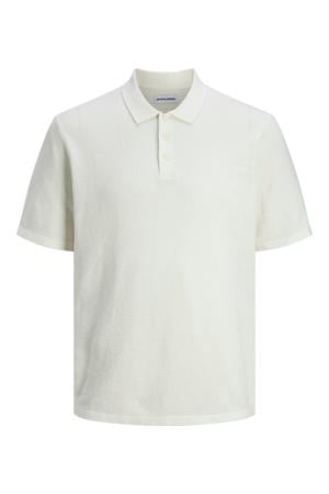 regular polo gebreid wit