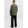 JACK & JONES ESSENTIALS regular casual overhemd met linnen olijfgroen