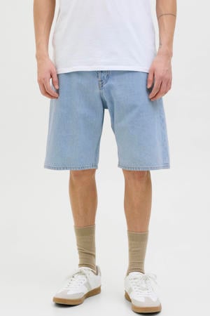 baggy fit denim short - lichtblauw