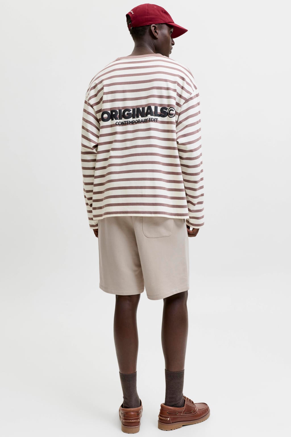 JACK & JONES PANTS STUDIO JPSTKANE relaxed sweatshort beige