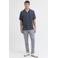 JACK & JONES PANTS STUDIO JPSTACE tapered chino met linnen blauw