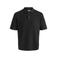 JACK & JONES ESSENTIALS regular polo gebreid zwart