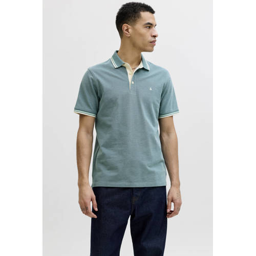 JACK & JONES ESSENTIALS slim polo petrol afbeelding