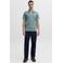 JACK & JONES ESSENTIALS slim polo turquoise