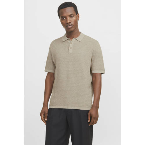 JACK & JONES ESSENTIALS regular polo gebreid groen afbeelding