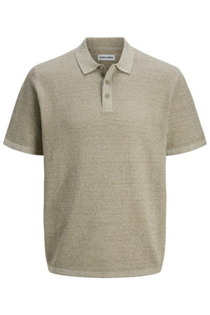 regular polo gebreid beige