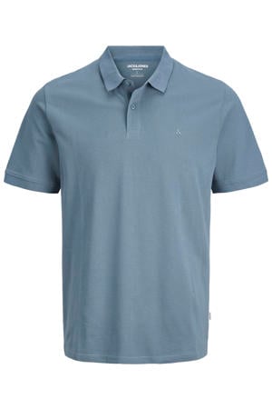 slim polo blauw