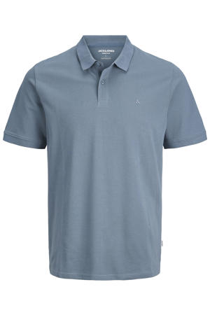slim polo blauw