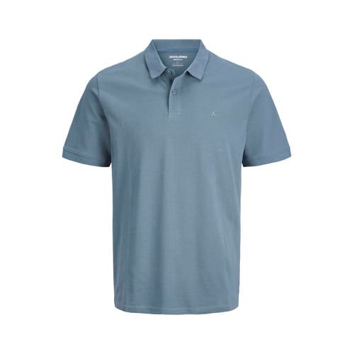 JACK & JONES ESSENTIALS slim polo blauw afbeelding