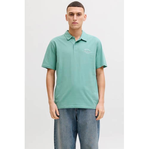 JACK & JONES regular polo groen afbeelding