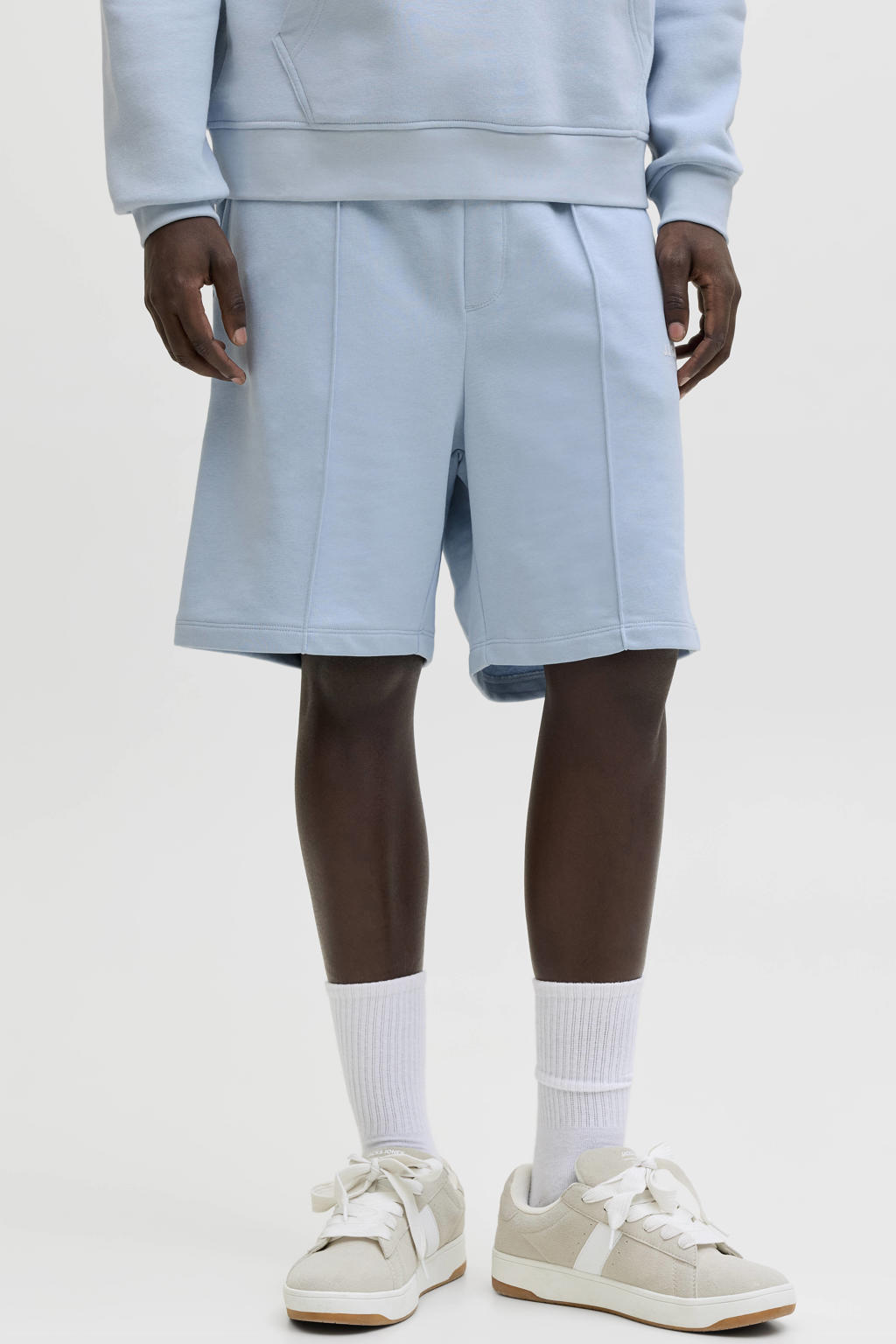 JACK & JONES PANTS STUDIO JPSTKANE relaxed sweatshort lichtblauw