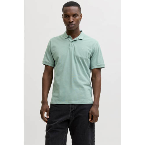JACK & JONES ESSENTIALS slim polo groen afbeelding