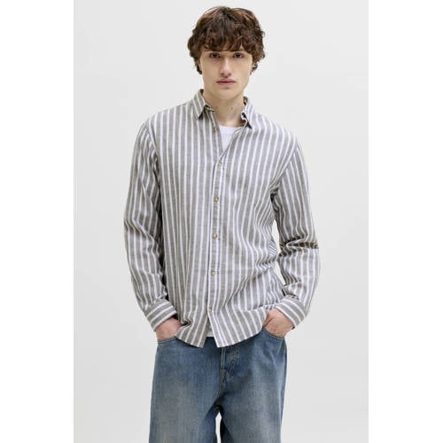 JACK & JONES ESSENTIALS regular casual overhemd grijs afbeelding
