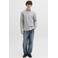 JACK & JONES ESSENTIALS regular casual gestreept overhemd met linnen grijsgroen