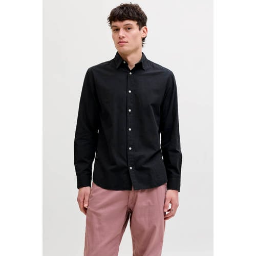JACK & JONES ESSENTIALS regular casual overhemd zwart afbeelding