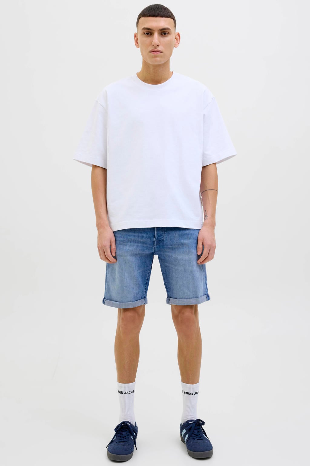 JACK & JONES JEANS INTELLIGENCE JJIRICK JJFOX denim regular short blue denim