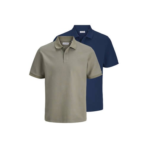 JACK & JONES PLUS SIZE regular polo Plus Size donkerblauw - (set van 12) afbeelding