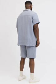 thumbnail: JACK & JONES PLUS SIZE regular casual overhemd met short lichtblauw