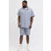 JACK & JONES PLUS SIZE regular casual overhemd met short lichtblauw