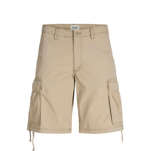 JACK & JONES PLUS SIZE JPSTCOLE relaxed regular waist cargo short Plus Size beige afbeelding