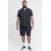 JACK & JONES PLUS SIZE regular gestreept casual overhemd met textuur Plus Size donkerblauw