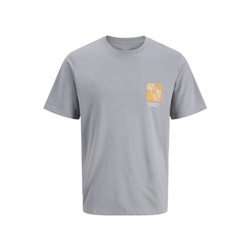 JACK & JONES PLUS SIZE regular T-shirt grijs afbeelding