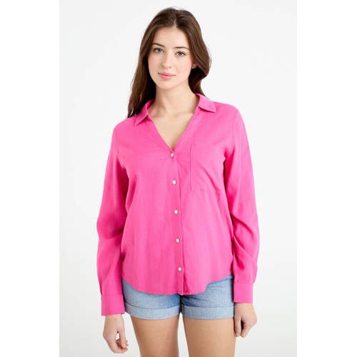 Cache Cache blouse met linnen roze afbeelding