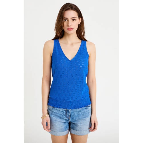 Cache Cache mouwloze top blauw afbeelding